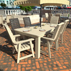HIGHWOOD PROFESSIONAL 7-teiliges Outdoor-Esszimmer-Set 42x72