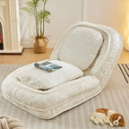 Faules Sofabett, 5-fach verstellbar, Sitzen, Schlafen, Zusammenklappen, geeignet für Schlafzimmer, Wohnzimmer