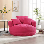 Rundes Lazy Sofa – Weiß/Blau/Grau/Gelb/Orange/Rosenrot/Marineblau/Grün, Einzel- und Doppel-Sitz