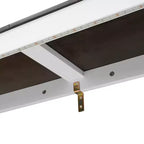 Doppelbett Murphy-Bett mit LED-Beleuchtung, kann in einen Schrank umgewandelt werden, Verstecktes Wandbett-Schrank für Gästezimmer