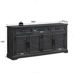 Buffetschrank Landhausstil, Kaffeebar Weinbar für Esszimmer - N/A