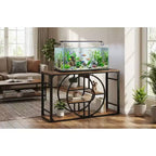 Aquariumunterschrank aus Metall, 55–75 Gallonen, strapazierfähiger Aquarienunterschrank mit Stauraum, mehrstufiger Aquarienunterschrank mit verdickten Beinen, geeignet
