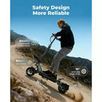 ECOLEAP L7 Elektroroller für Erwachsene, 1500W Spitzenmotor, 45 km/h, 80 km Reichweite, Dual-Federung, Scheibenbremsen vorne und hinten, UL