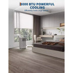 Flarhetoric Mobile Klimaanlagen, 10000 BTU Kühlen/Ventilator/Entfeuchten 3-IN-1 Mobiles Klimagerät für Räume bis 52 m², Geräte für geräuscharme Zimmer
