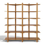 Christopher Knight Home Elliot Modernes Holzregal mit 6 Fächern, offen, zur Aufbewahrung, Bücherregal