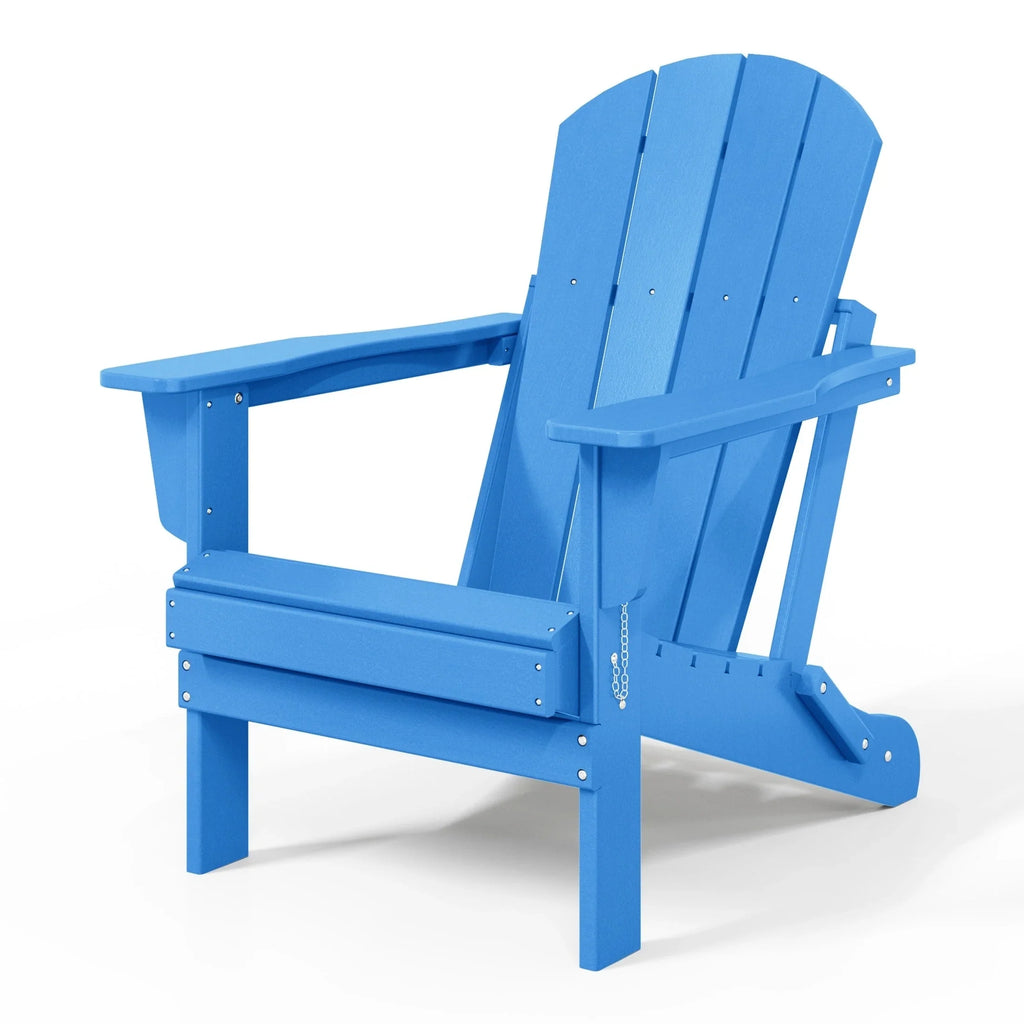 Polytrends Laguna Faltbarer Adirondack-Stuhl für den Außenbereich, wetterfest und lichtbeständig