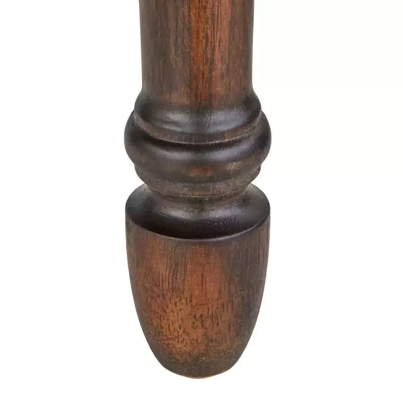 Lifestorey 2er-Set Grafton Barhocker 76 cm Kohlegrau: Rustikalbraunes Finish, Nagelbesatz