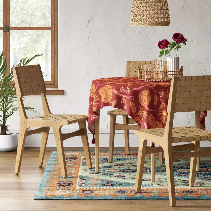 Ceylon Woven Dining Chair Natural Wood - Threshold™