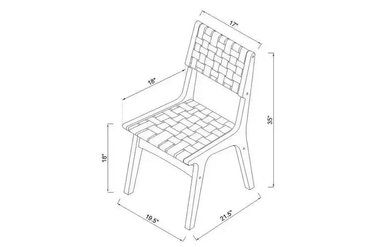 Ceylon Esszimmerstuhl mit Geflecht, Naturholz – Threshold™