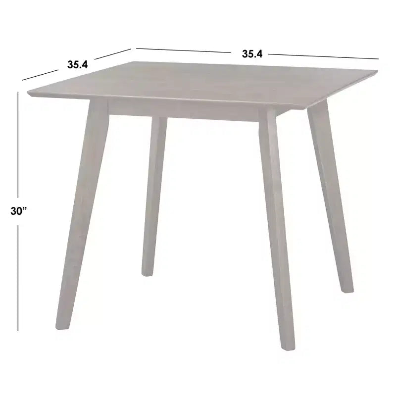 Buylateral Clybourn Mid Century Modern Quadratischer Esstisch Walnuss: Mid-Century Modern, Gummibaumholzbeine, MDF-Platte