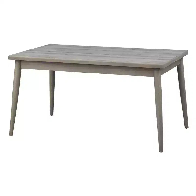 Lifestorey 5-teiliges Carlisle Esszimmer-Set aus Massivholz, Hellgrau: Mid-Century Modern, Kautschukholz, Polyester-Polsterung, Schaumstofffüllung