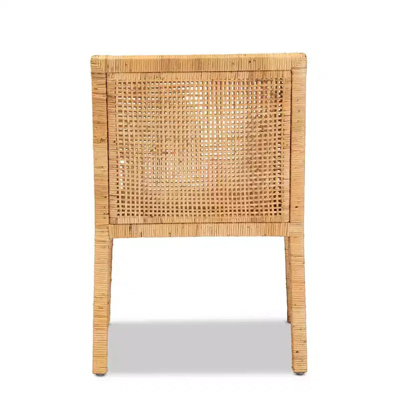 Karis Wood- und Rattan-Sessel Natur/Weiß - bali & pari