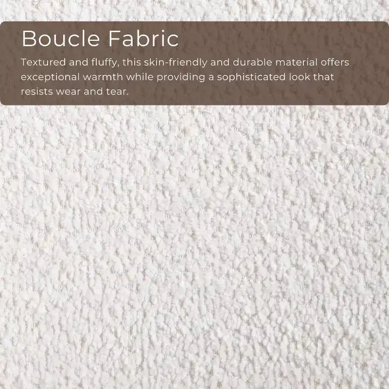 HOMES: Inside + Out River Run Mid-Century Modern Wingback Bouclé Akzentstuhl Walnuss
