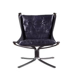 30" Carney Grain Leder Akzentstuhl Vintage Blau - Acme Furniture: Metallrahmen, Keine Montage, 60 Tage Garantie