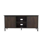 24/7 Shop At Home Kelson TV-Schrank mit mehreren Ablagen für Fernseher bis 65 Zoll: Metallbeine, Kabelführung, feste Regalböden