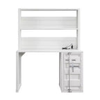 47 Zoll Cargo Schreibtisch Weiß – Acme Furniture: L-förmiges Metallgestell, keine Montage, Universalschublade