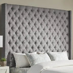 Naples Button-Tufted Wingback-Kopfteil ohne Bettgestell von iNSPIRE Q Artisan