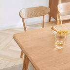 MAYEERTY 4er-Set Esszimmerstühle aus Massivholz, Naturholzstühle für Küche Esszimmer Wohnzimmer