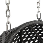 LeisureMod 2-Person Hängesessel mit Ständer – Outdoor/Indoor Rattan Korbsessel Garten-Schaukelhängematte mit Kissen