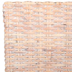 2er-Set Esszimmerstühle aus natürlichem Korbgeflecht 48B x 56T x 104H cm, Boho Coastal Stil