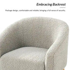 Sheila Moderner 30 W Bouclé-Sessel mit Massivholzbeinen, 2er-Set von HULALA HOME