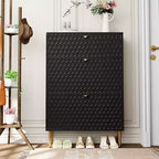 CLIHOME Schuhschrank für 24 Paar Schuhe, Flur, Schuhaufbewahrung, mit Kippfächern, Schuhregal