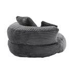 Sitzsacksofa für Erwachsene und Kinder, übergroßer Cord-Sitzsackstuhl mit 3 Kissen und Armlehne für Wohnzimmer und Schlafzimmer