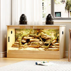 Reptilienhabitat – Geräumiges Terrarium für Echsen, Schlangen & mehr – 47.2