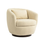 Gepolsterter drehbarer Fauteuil mit Stauraum, moderner Wohnzimmer-Sessel für Schlafzimmer/Büro/Lesebereiche