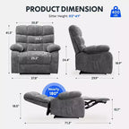 XL6-Cloud Power-Lift-Sessel mit Massagefunktion