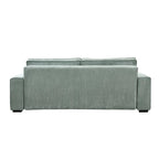 Roomfitters Großes Schlafsofa mit Stauraum, Modernes 3-Sitzer Couchmöbel, Gepolstertes Rückensofa für kleine Räume