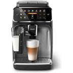 Premium Espressomaschine, 12 heiße/eiskalte Kaffeespezialitäten, LatteGo Milchsystem, Keramikmahlwerk, Schwarz Chrom