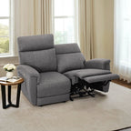MCombo 60.2 Power Loveseat Relaxsofa mit Massage und zweifacher Heizung, verstellbarer Kopfstütze, USB- & Typ-C-Anschluss, Stoff