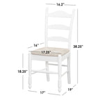Simple Living Jessie Leiter-Rücken Esszimmerstuhl (2er-Set)