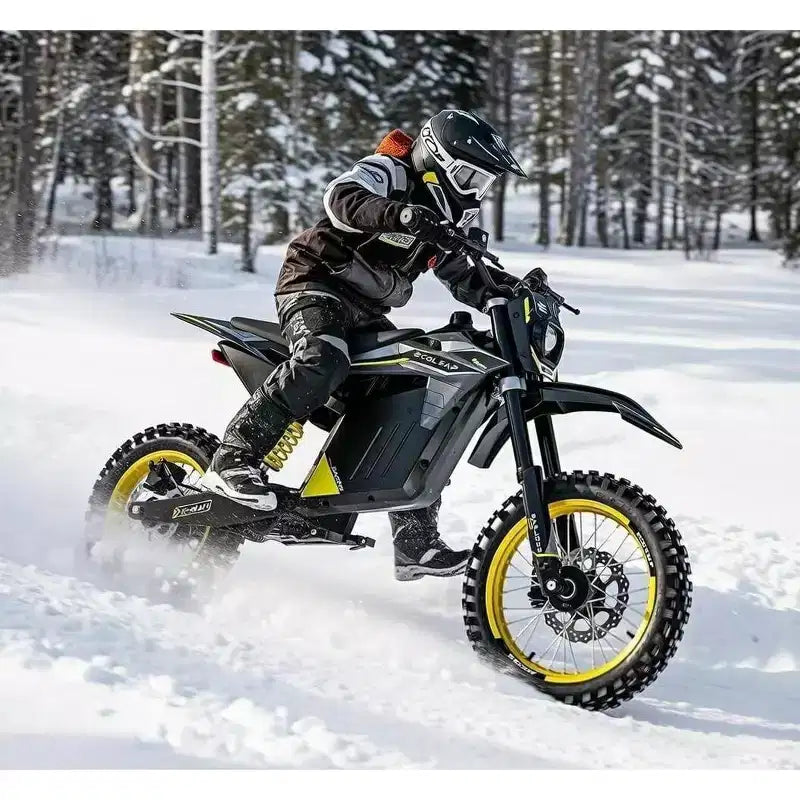 ECOLEAP 3500 W Peak Elektro-Dirtbike für Jugendliche & Erwachsene, 60 km/h Offroad E-Bike, 48 V 21 Ah Akku, bis zu 88 km Reichweite, 180 kg, 13+