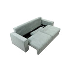 Roomfitters Großes Schlafsofa mit Stauraum, Modernes 3-Sitzer Couchmöbel, Gepolstertes Rückensofa für kleine Räume