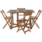 SAFAVIEH Outdoor Brandy 5-teiliges Outdoor-Esstisch-Set – 43Bx35Tx29H