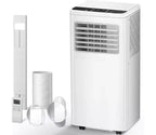8.000 BTU mobile Klimaanlage, 3-in-1 Gerät mit 4 Modi, Timer, LED-Display, Fernbedienung und Installationskit, für Schlafzimmer/Wohnzimmer/Büro, Weiß.