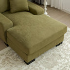 Modernes überdimensionales Schlafsofa im Mid-Century-Stil mit Kissen
