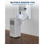 Flarhetoric Mobile Klimaanlagen, 10000 BTU Kühlen/Ventilator/Entfeuchten 3-IN-1 Mobiles Klimagerät für Räume bis 52 m², Geräte für geräuscharme Zimmer