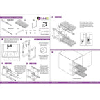 Auszugschrank-Organizer, 2 Etagen, strapazierfähiges Metall mit lebenslanger eingeschränkter Garantie – Rostfreies Chrom-Finish