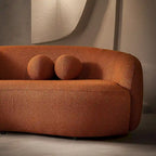 Blaine Japandi-Stil Luxuriöses modernes geschwungenes Sofa aus Bouclé-Stoff