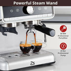 Espressomaschine, mit Mahlwerk, 2,8 L Wassertank