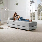 Tagesbett / ausklappbares Schlafsofa (Queensize) - Microvelvet