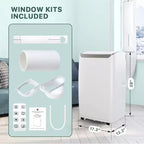 14000 BTU Mobile Klimaanlage, kühlt bis zu 70 m², mobiles Klimagerät mit Entfeuchter