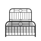Schwarzes Metallbett