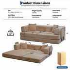80.7 5-in-1 Schlafsofa – Kord, 544 kg, kein Aufbau