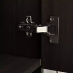 Hitow Kleiderschrank mit zwei Schubladen und Spiegeltür, zonierte Aufbewahrung
