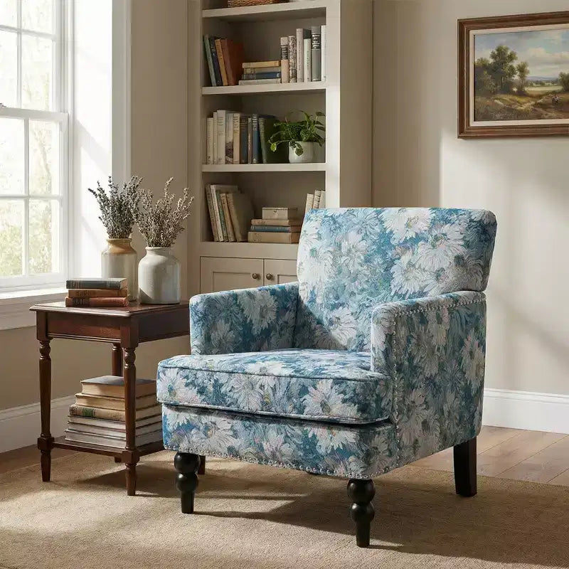 Christopher Knight Home Harrison Sessel mit Stoffbezug und Nagelbesatz