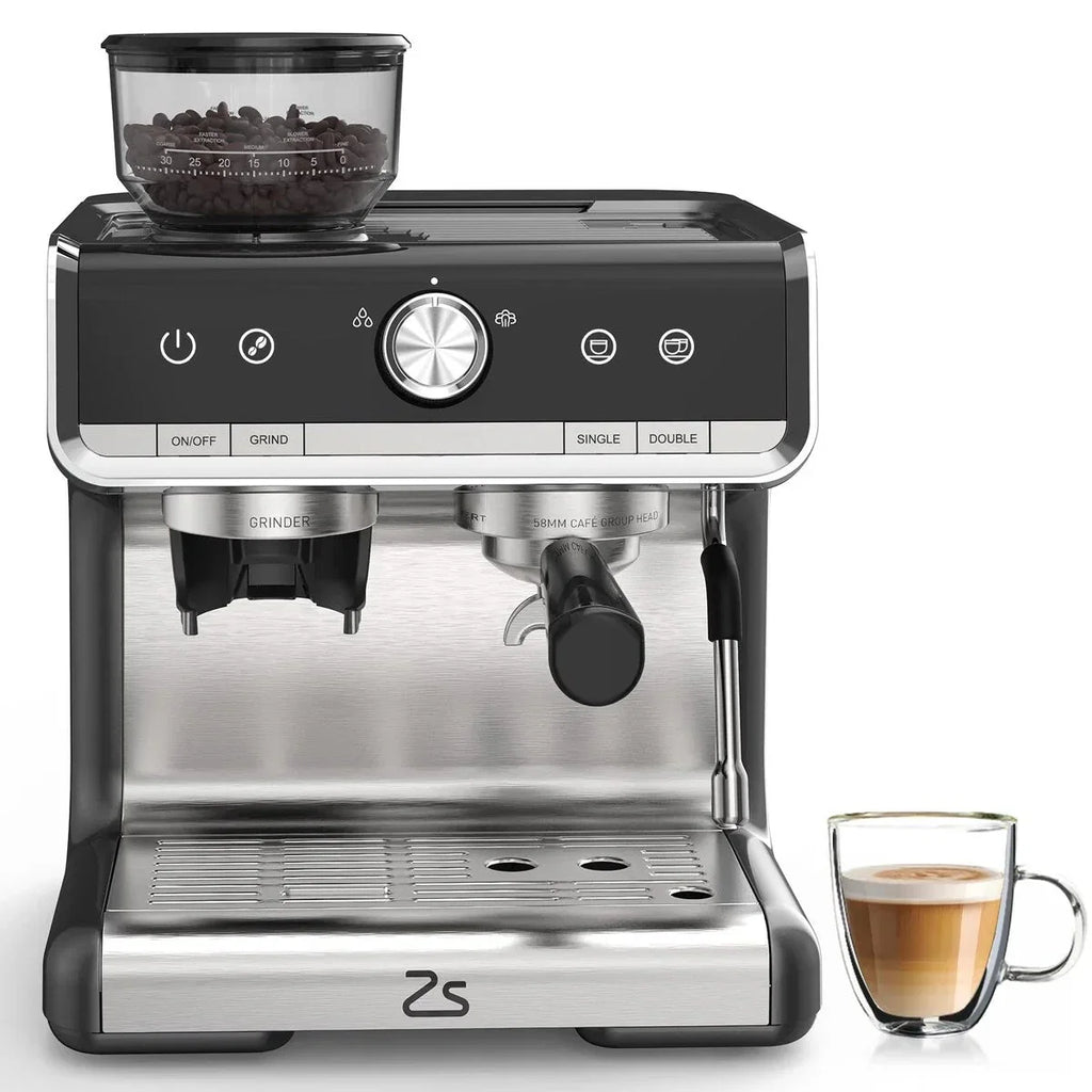Espressomaschine, mit Mahlwerk, 2,8 L Wassertank